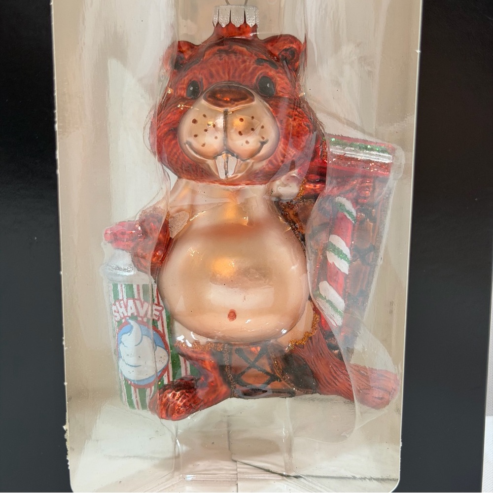 Cheeky Ornament Novelty Adult Themed Gag Gift "Baldy Beaver" Rauch Industries